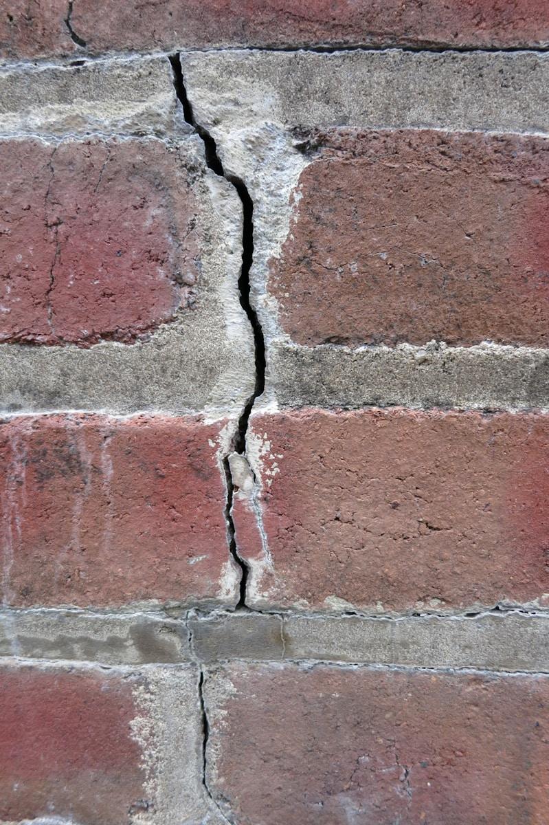 Step Crack in Brickwork